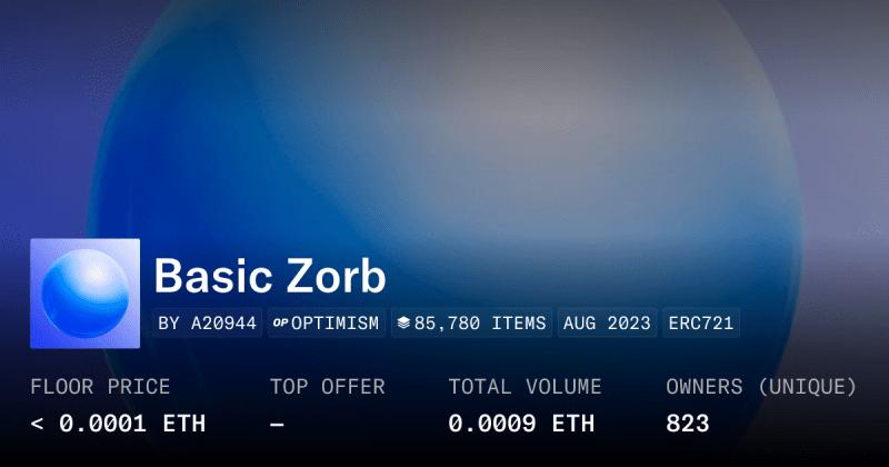 Basic Zorb Collection Opensea - Abstract Photos - Incredible HD Collection