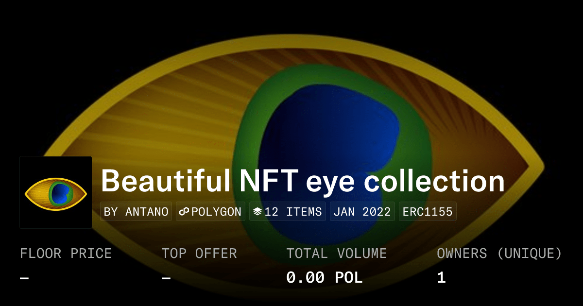 Beautiful Nft Eye Collection Collection Opensea