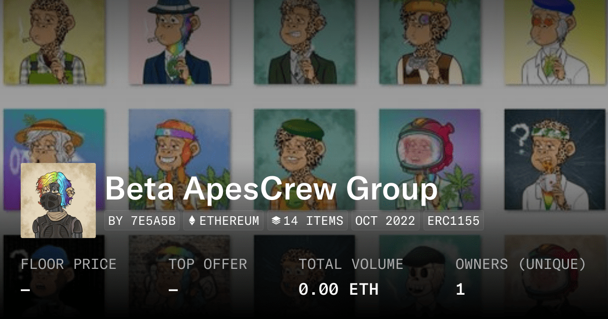 Beta Apescrew Group Collection Opensea