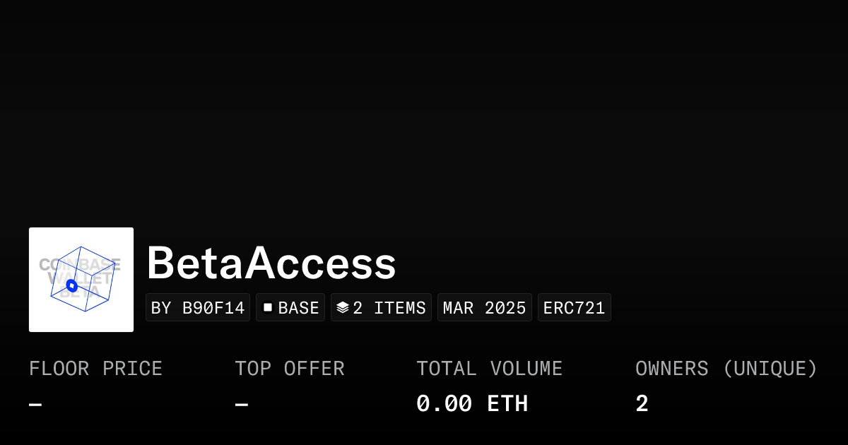 Betaaccess Collection Opensea