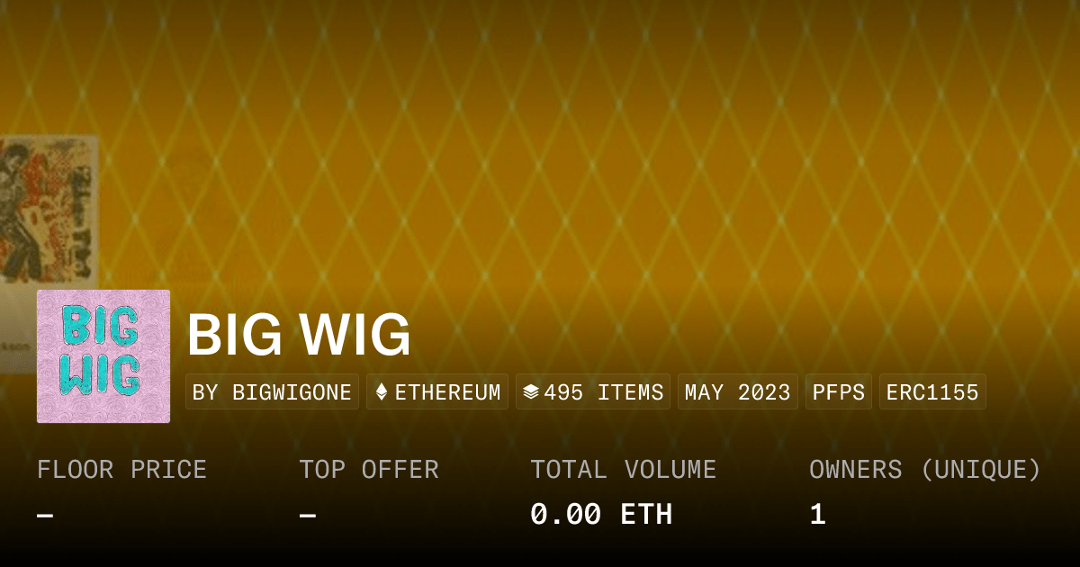 Big Wig Collection Opensea
