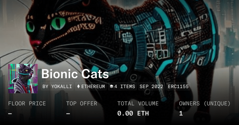 Bionic 1 Collection Opensea - Premium Minimal Image Gallery - Desktop