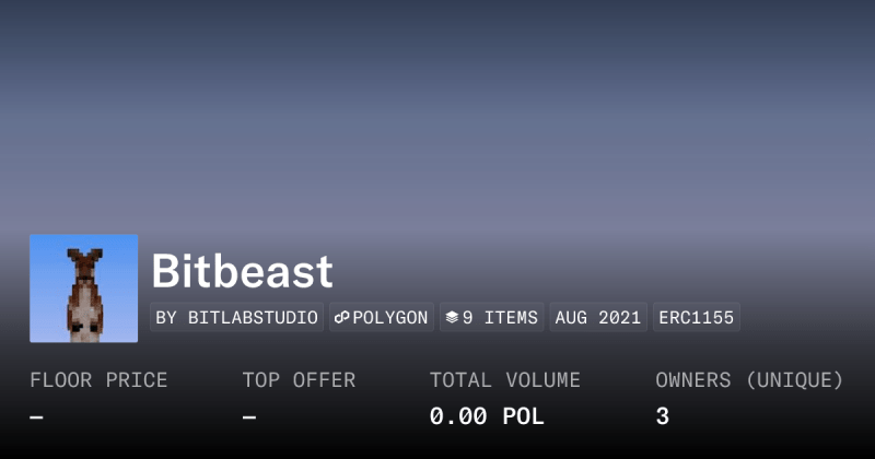 Bitbeast Collection Opensea - Dark Illustrations - Gorgeous High Resolution Collection