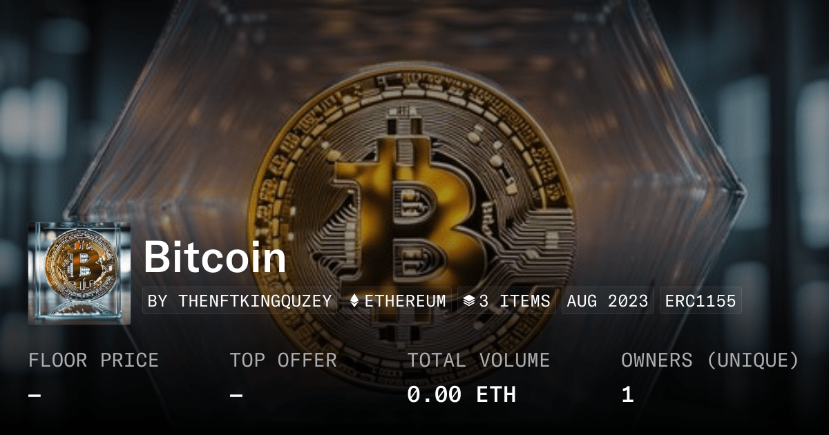 Bitcoin Collection Opensea