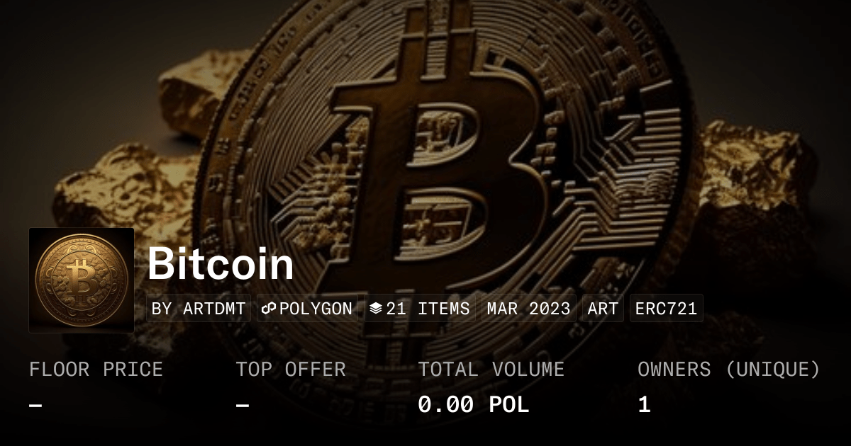 Bitcoin Collection Opensea