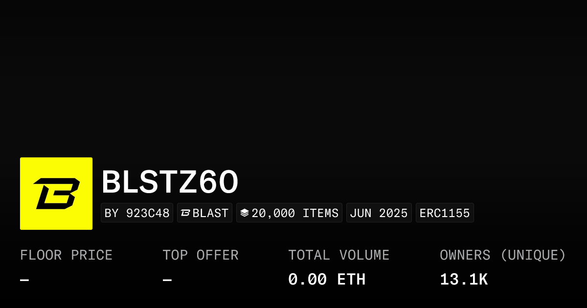 Blstz60 Collection Opensea