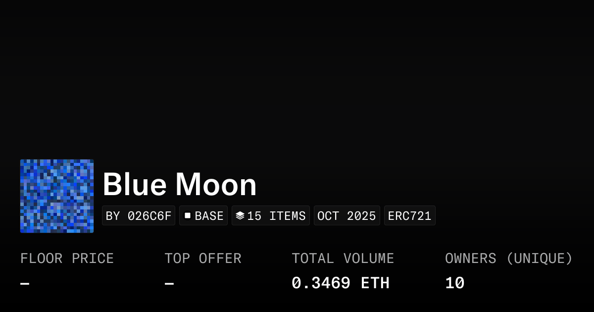 Blue Moon Collection Opensea