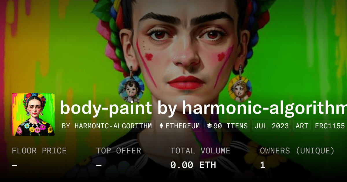 Body Paint By Harmonic Algorithm Collection Opensea