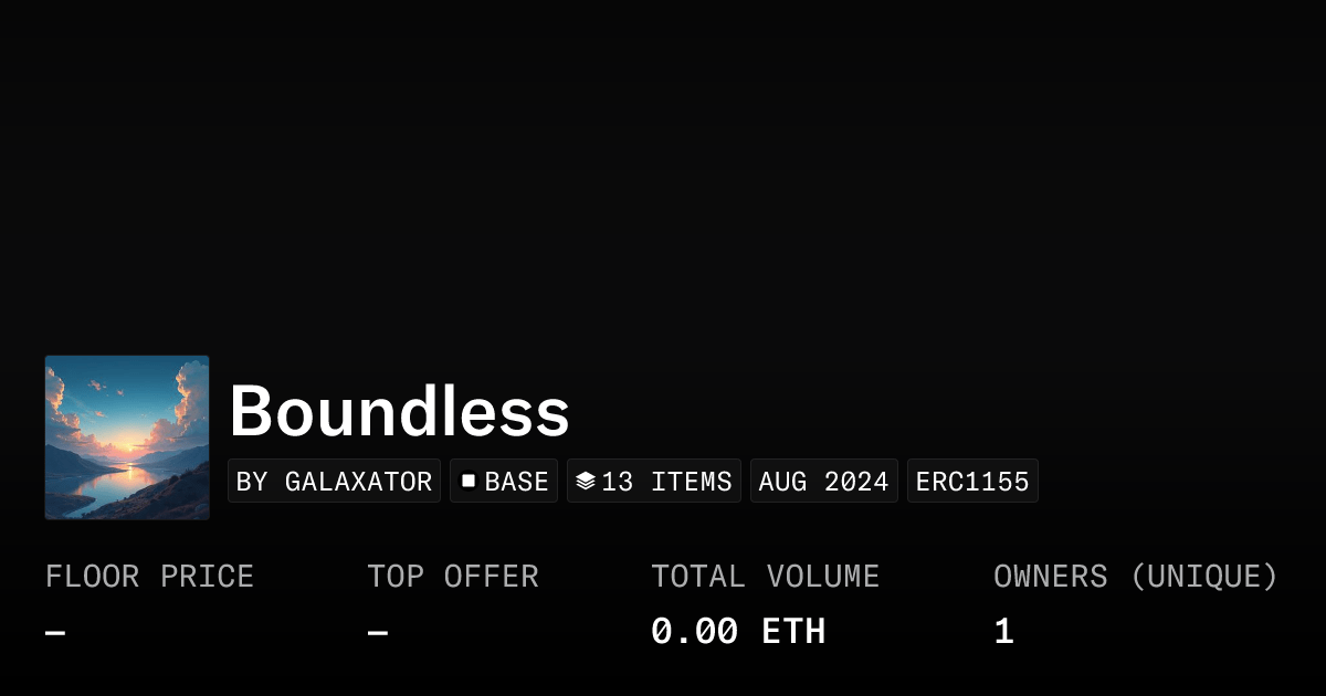 Boundless Collection Opensea
