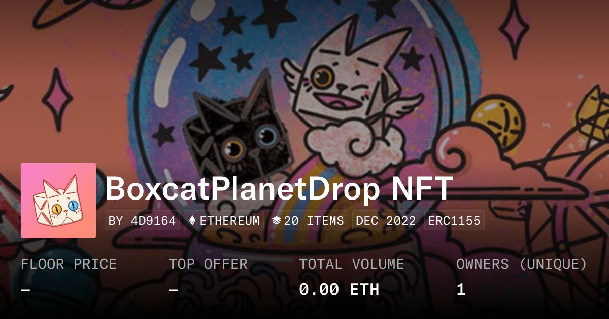 Boxcatplanetdrop Nft Collection Opensea