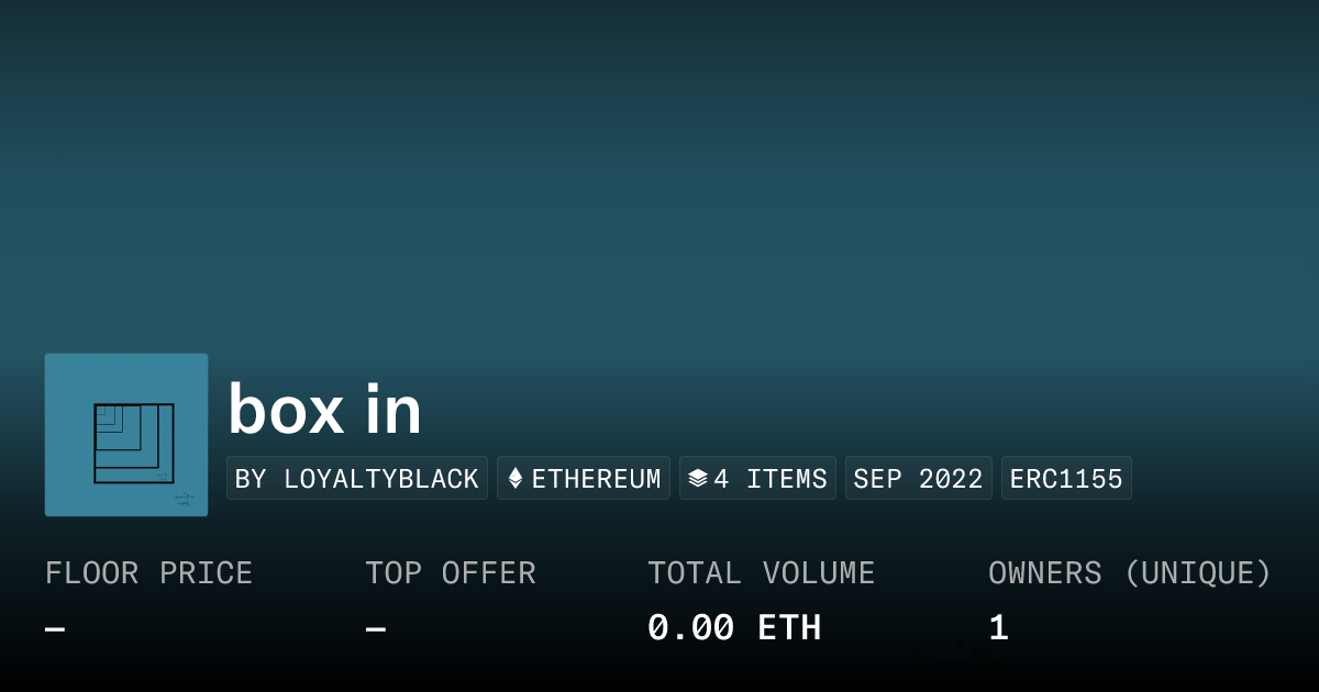 Box In Collection Opensea