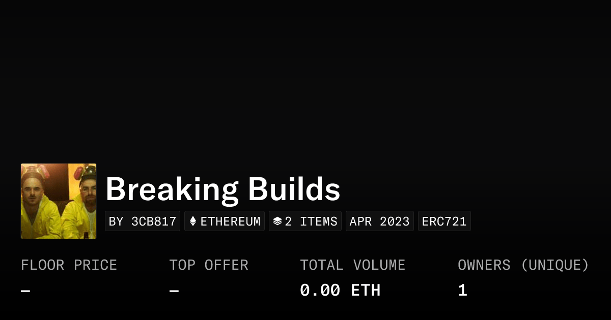 Breaking Builds Collection Opensea