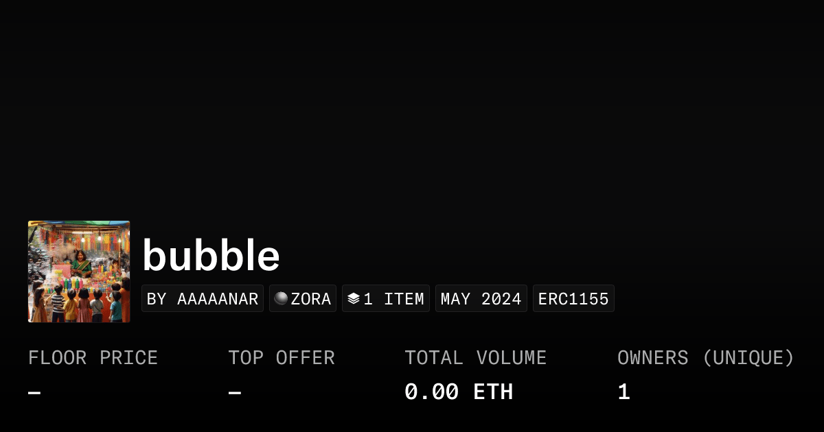 Bubble Collection Opensea