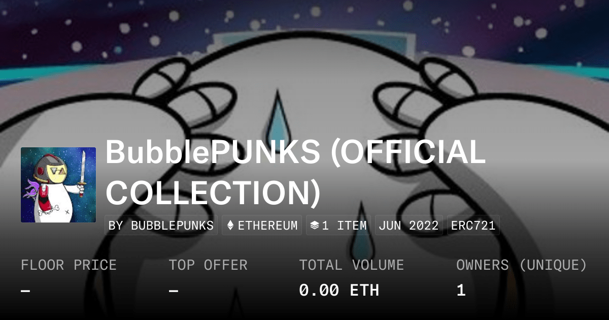 Bubblepunks Official Collection Collection Opensea