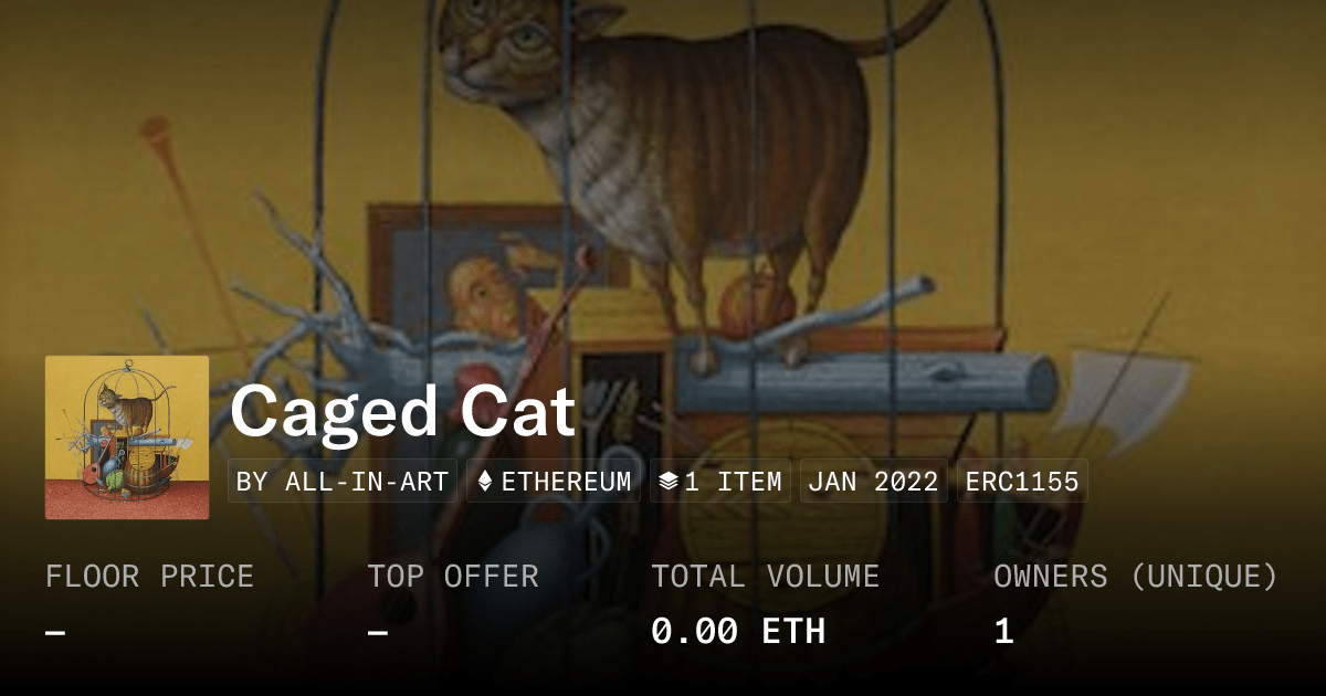 Caged Cat Collection Opensea