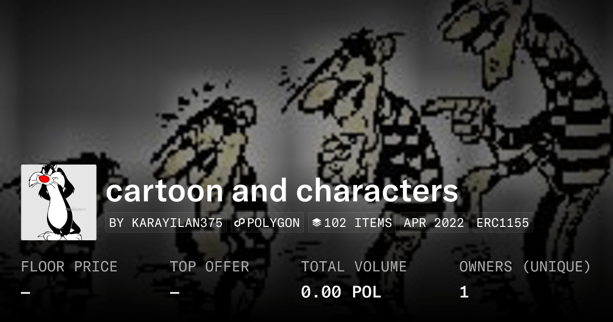 Cartoon And Characters - Collection | OpenSea