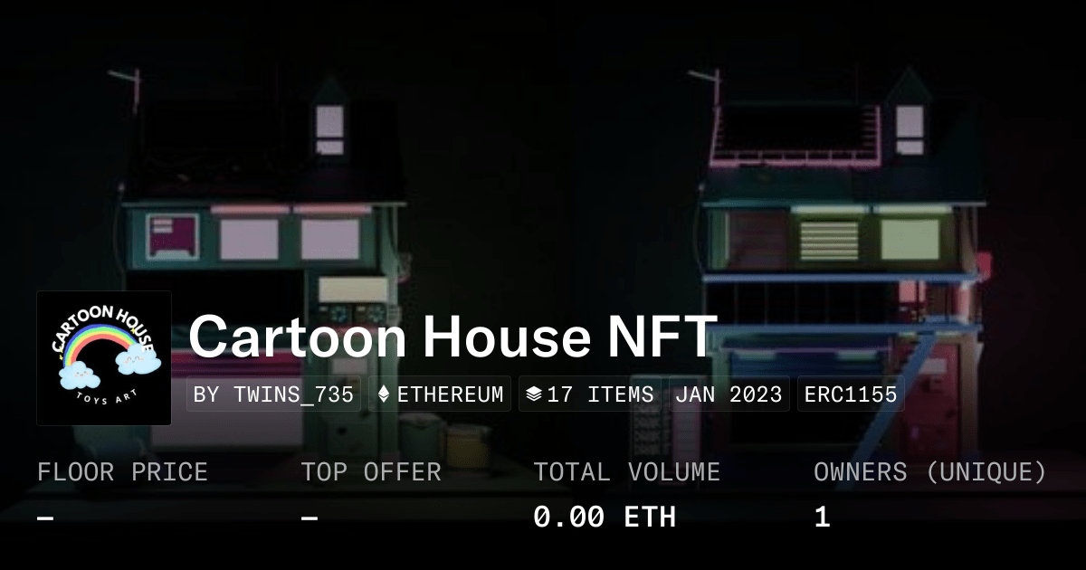 Cartoon House Nft Collection Opensea
