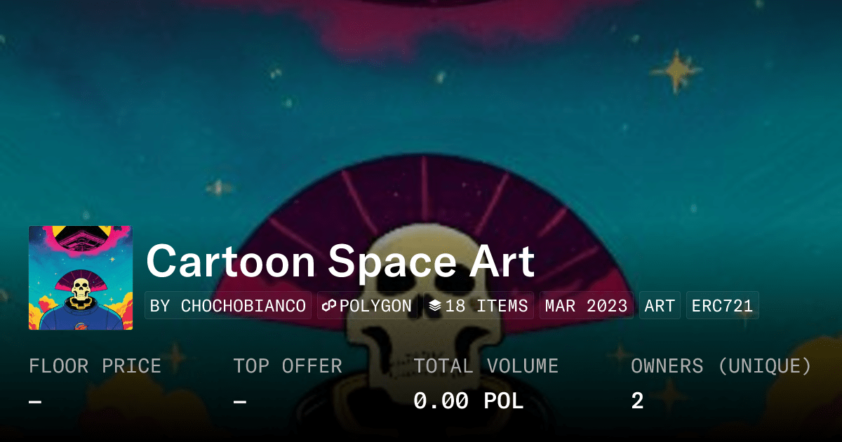 Cartoon Space Art Collection Opensea
