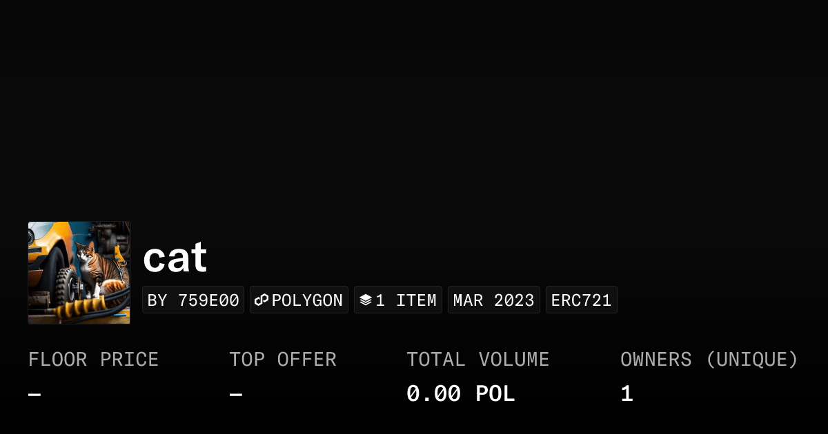 Cat Collection Opensea