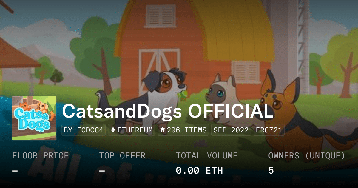 Catsanddogs Official Collection Opensea