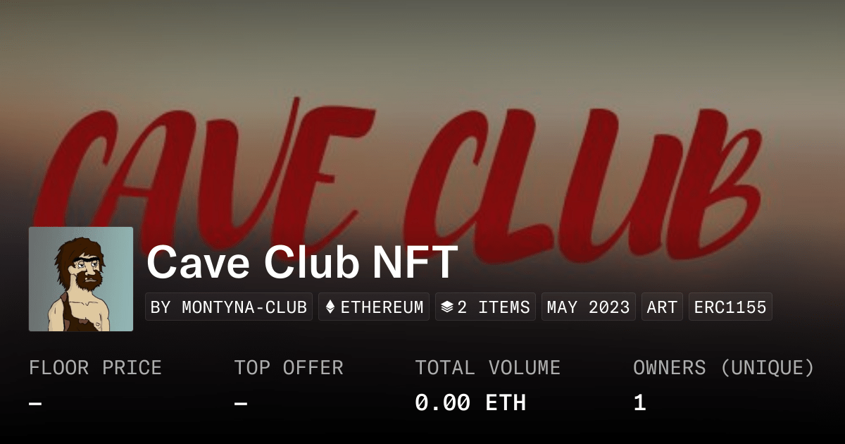 Cave Club Nft Collection Opensea