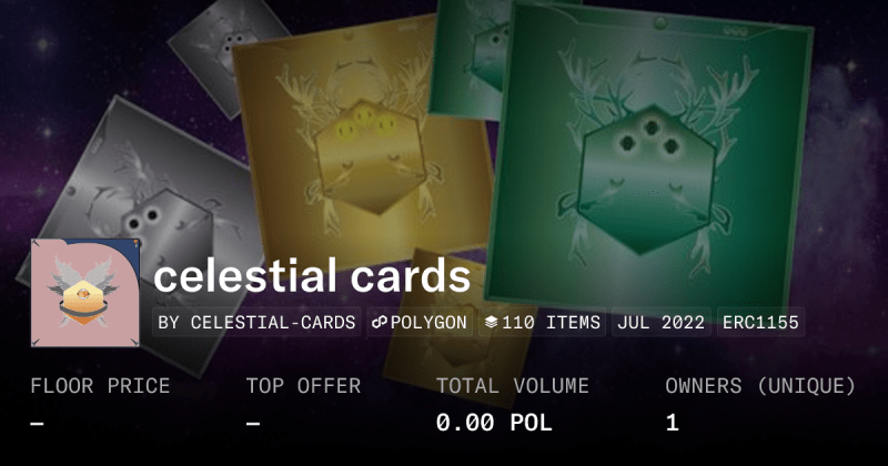 Celestial Cards Collection Opensea - Best Ocean Patterns in Desktop