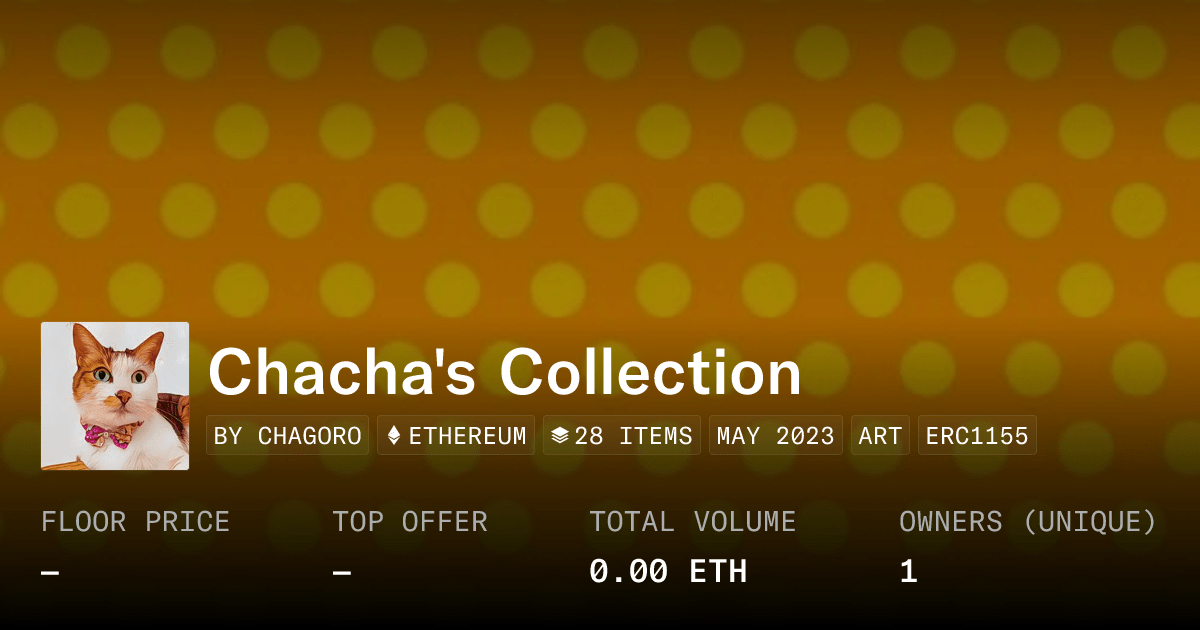 Chacha S Collection Collection Opensea