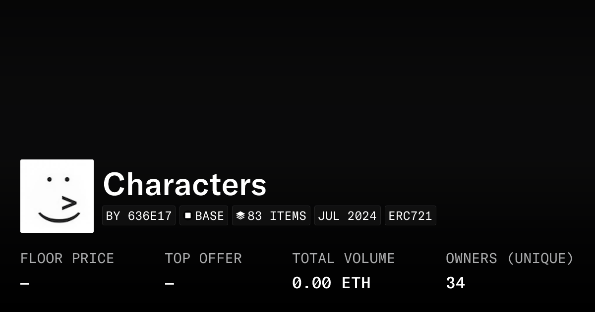 Characters Collection Opensea