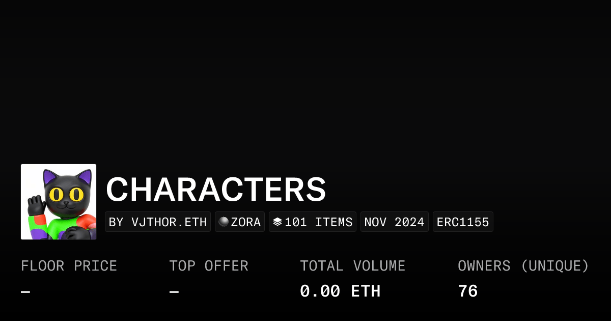 CHARACTERS - Collection | OpenSea