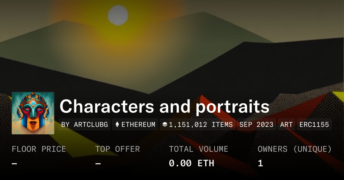 Characters And Portraits Collection Opensea