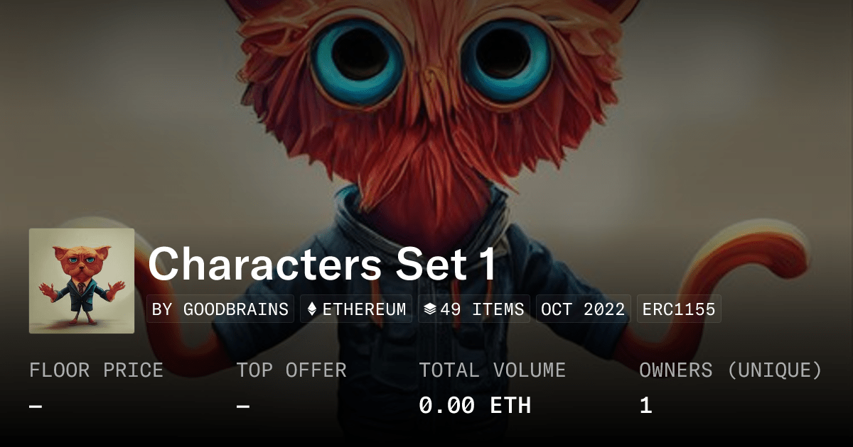 Characters Set 1 - Collection | OpenSea