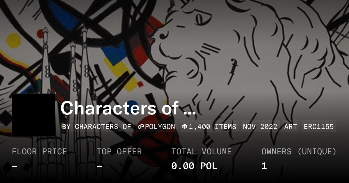 Characters Of Collection Opensea