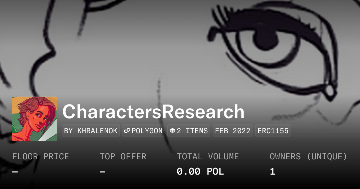 Charactersresearch Collection Opensea