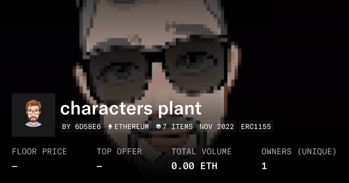 Characters Plant - Collection | OpenSea