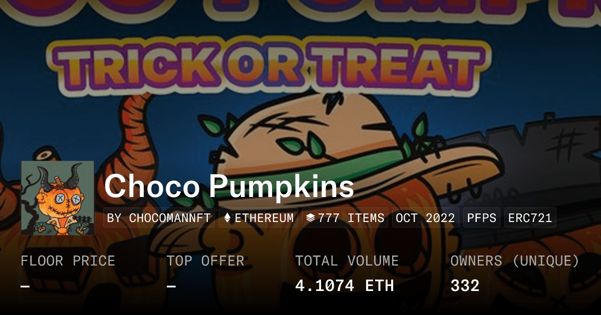 Choco Pumpkins Collection Opensea