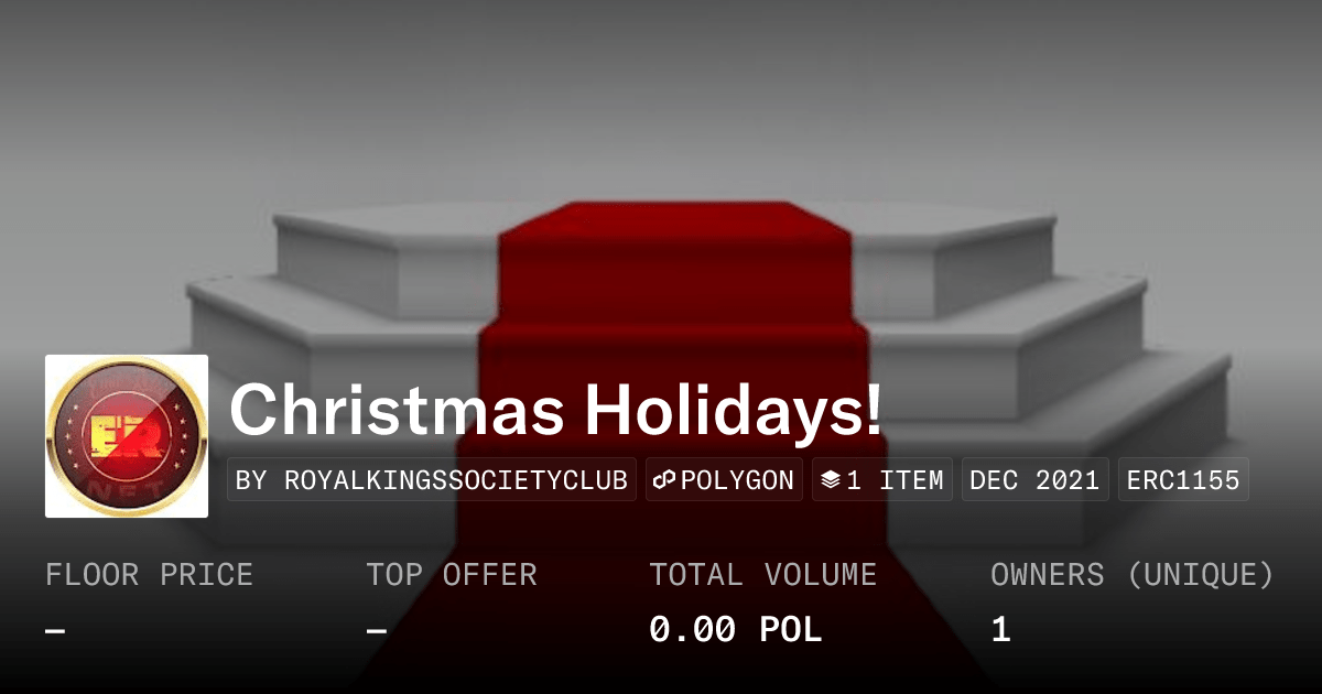 Christmas Holidays Collection Opensea