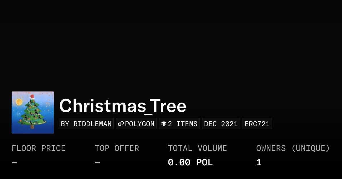 Christmas Tree Collection Opensea