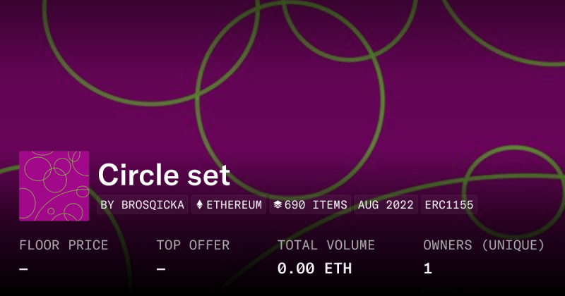 Circle Set Collection Opensea - Best Minimal Textures in Ultra HD