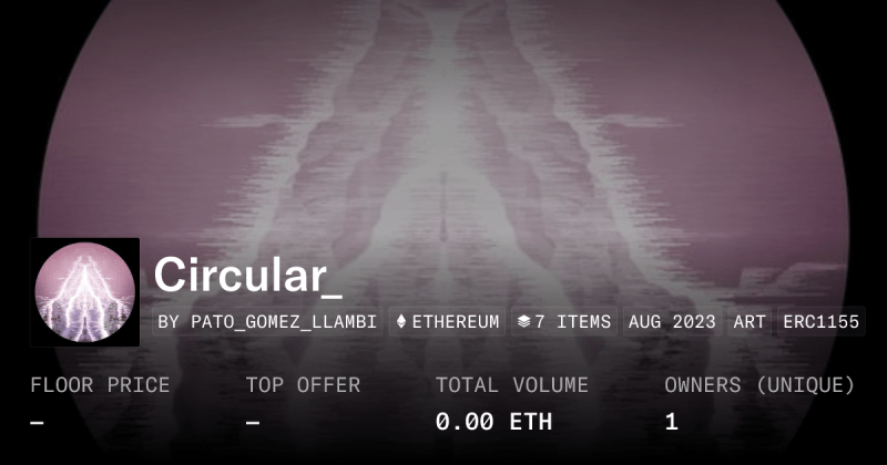 Circular Trip Collection Opensea - Gradient Arts - Ultra HD 8K Collection