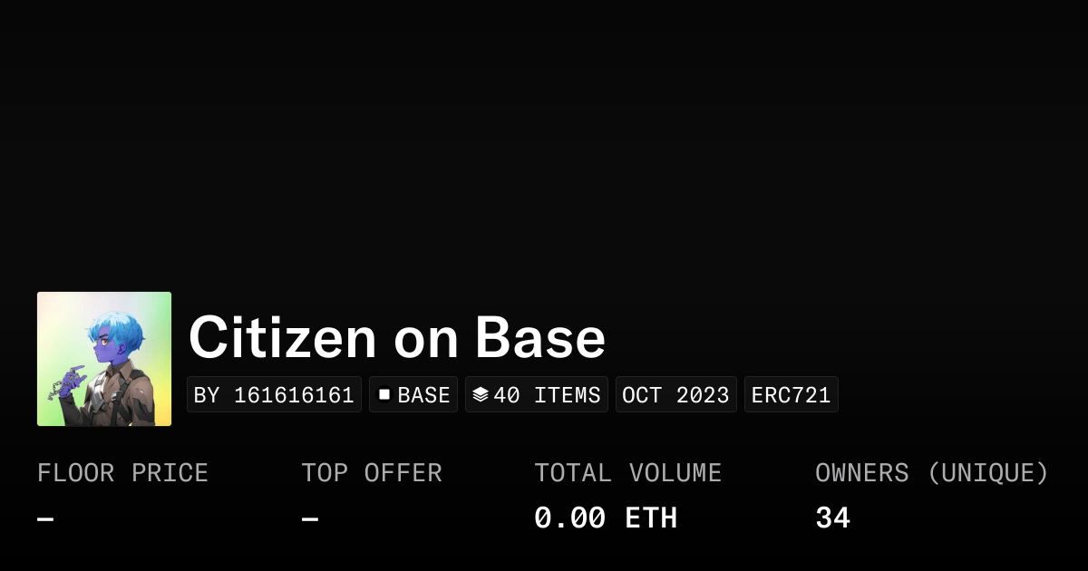 Citizen On Base Collection Opensea