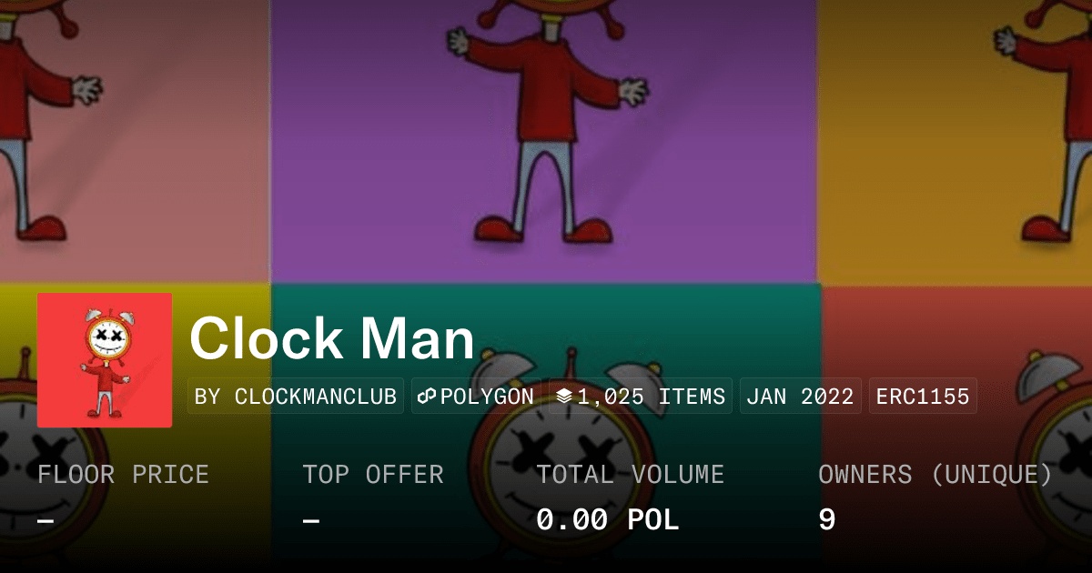Clock Man Collection Opensea