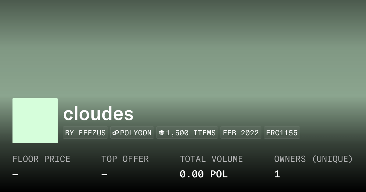 Cloudes Collection Opensea