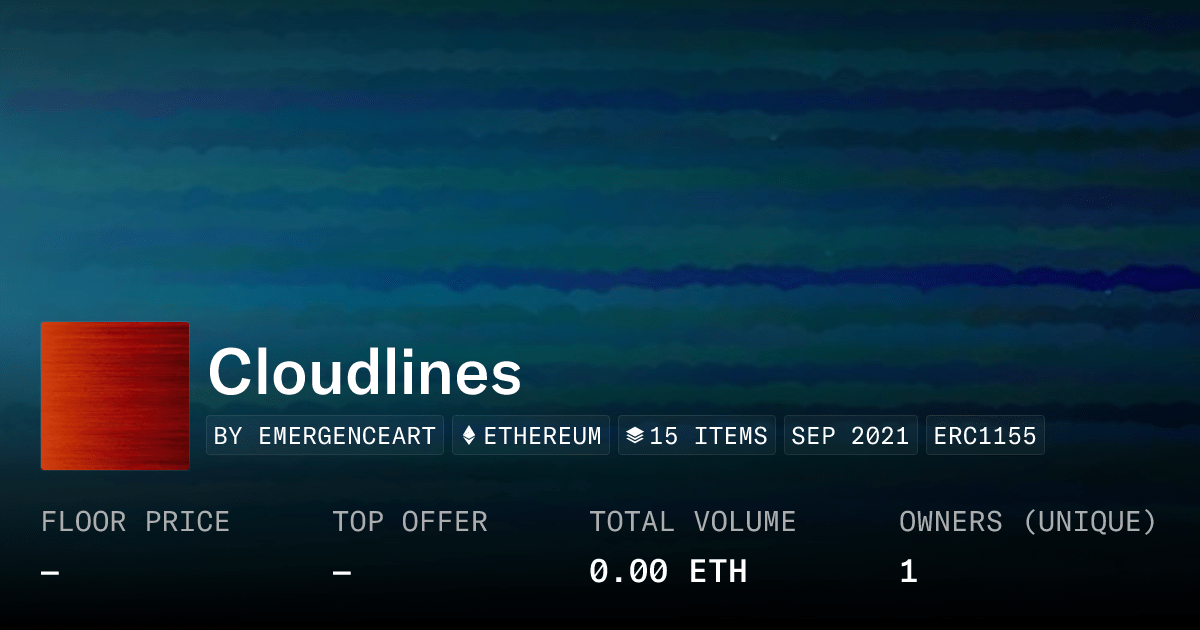 Cloudlines Collection Opensea