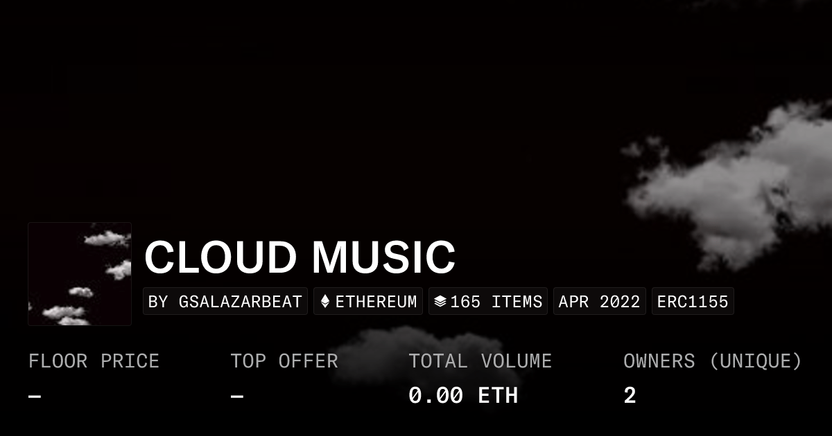 Cloud Music Collection Opensea