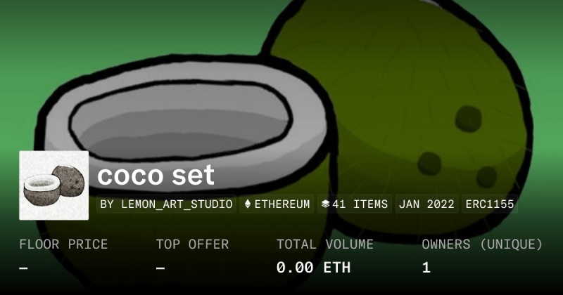 Coco Set Collection Opensea - Geometric Illustrations - Ultra HD High Resolution Collection