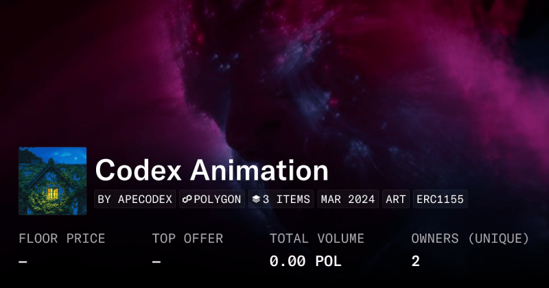 Codex Art Collection Opensea - Premium Nature Photo Gallery - HD