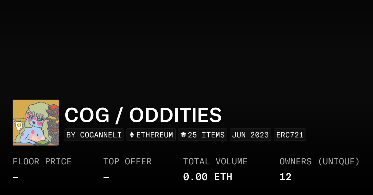 Cog Oddities Collection Opensea