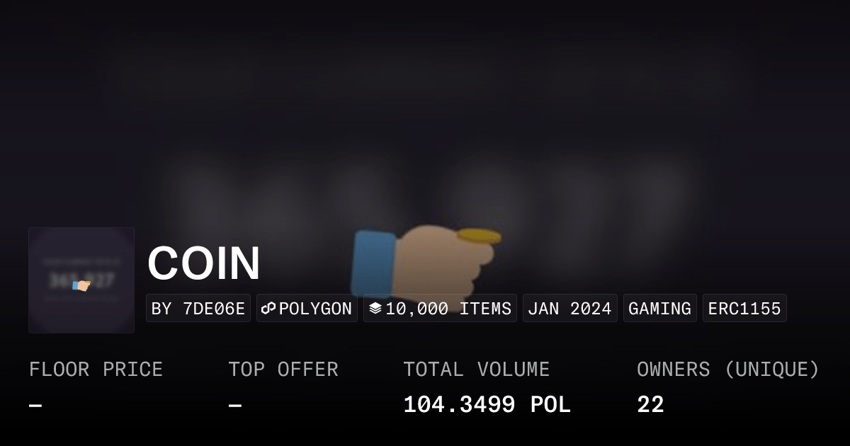 Coin Collection Opensea