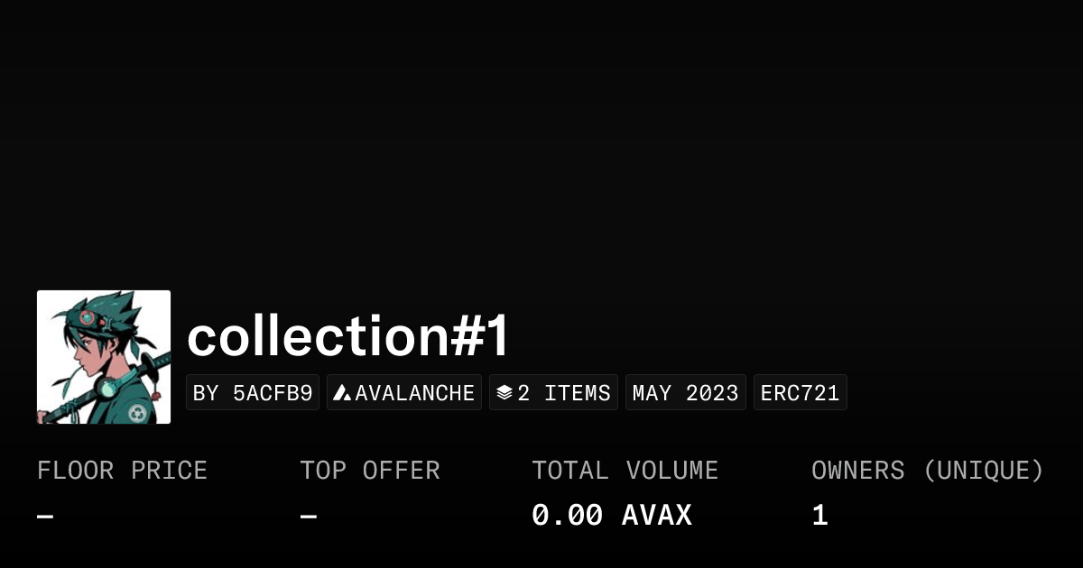 Collection 1 Collection Opensea