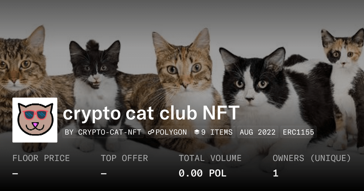 Crypto Cat Club Nft Collection Opensea